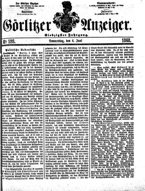 Görlitzer Anzeiger on Jun 4, 1868