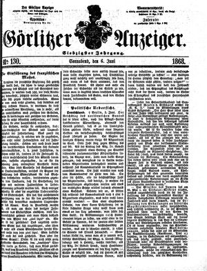 Görlitzer Anzeiger on Jun 6, 1868