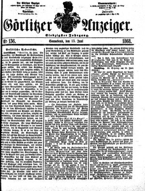 Görlitzer Anzeiger on Jun 13, 1868