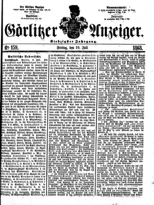 Görlitzer Anzeiger on Jul 10, 1868