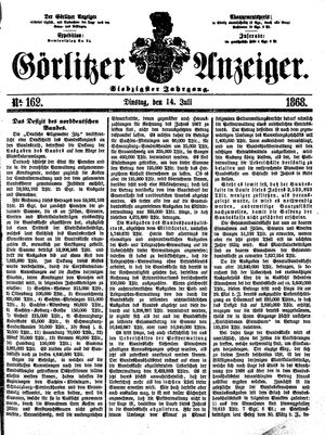 Görlitzer Anzeiger on Jul 14, 1868