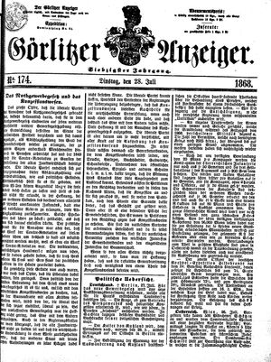 Görlitzer Anzeiger on Jul 28, 1868