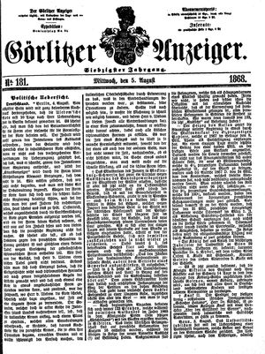 Görlitzer Anzeiger on Aug 5, 1868
