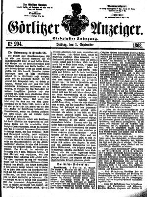 Görlitzer Anzeiger on Sep 1, 1868