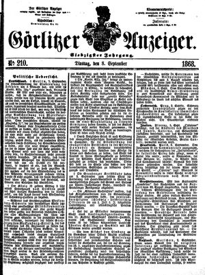 Görlitzer Anzeiger on Sep 8, 1868