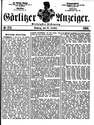 Görlitzer Anzeiger on Oct 25, 1868