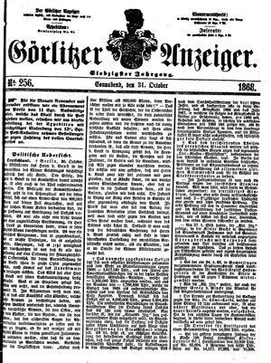 Görlitzer Anzeiger on Oct 31, 1868