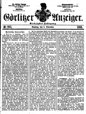 Görlitzer Anzeiger on Nov 8, 1868