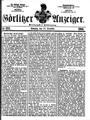 Görlitzer Anzeiger on Dec 13, 1868