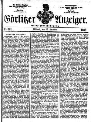 Görlitzer Anzeiger on Dec 23, 1868
