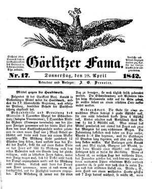 Görlitzer Fama on Apr 28, 1842