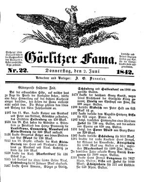 Görlitzer Fama vom 02.06.1842