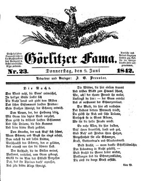 Görlitzer Fama on Jun 9, 1842