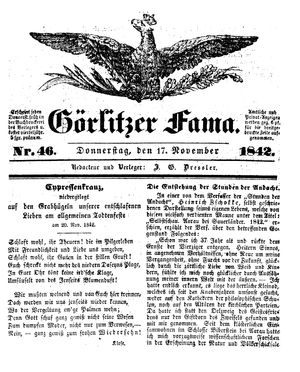 Görlitzer Fama vom 17.11.1842