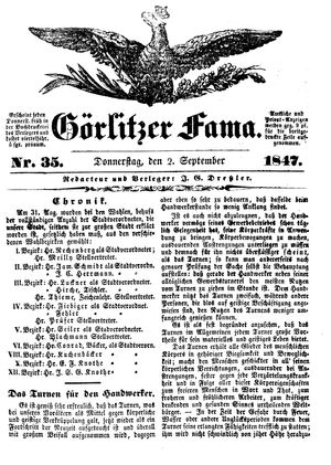 Görlitzer Fama on Sep 2, 1847