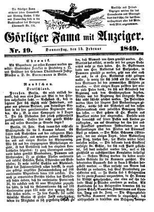 Görlitzer Fama vom 15.02.1849