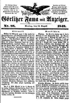 Görlitzer Fama vom 13.08.1849