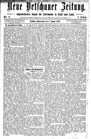 Neue Vetschauer Zeitung on Jan 9, 1902