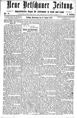 Neue Vetschauer Zeitung vom 16.01.1902