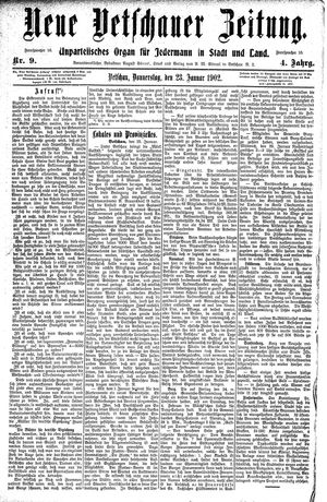 Neue Vetschauer Zeitung vom 23.01.1902