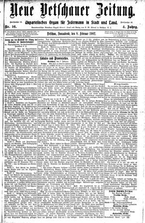 Neue Vetschauer Zeitung vom 08.02.1902
