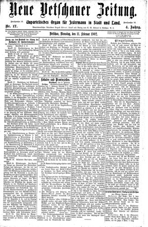 Neue Vetschauer Zeitung vom 11.02.1902
