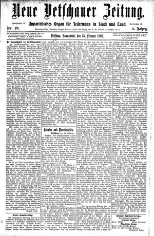 Neue Vetschauer Zeitung on Feb 15, 1902