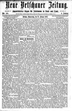 Neue Vetschauer Zeitung vom 27.02.1902