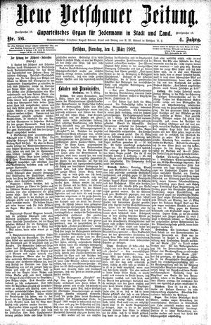 Neue Vetschauer Zeitung vom 04.03.1902