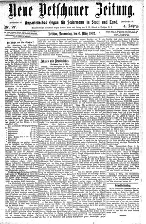 Neue Vetschauer Zeitung vom 06.03.1902