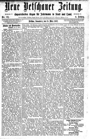 Neue Vetschauer Zeitung on Mar 15, 1902