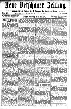 Neue Vetschauer Zeitung vom 01.05.1902