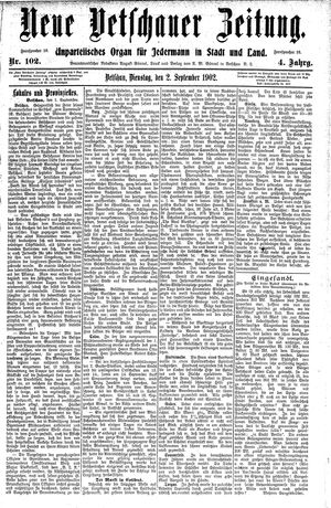 Neue Vetschauer Zeitung on Sep 2, 1902