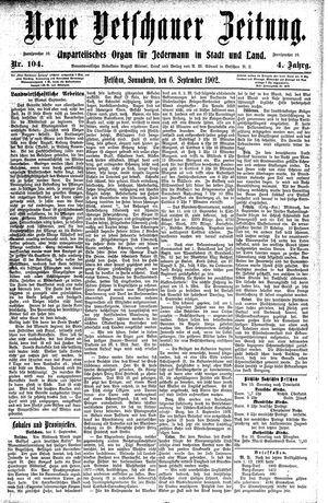 Neue Vetschauer Zeitung vom 06.09.1902