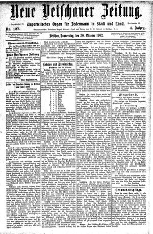 Neue Vetschauer Zeitung vom 30.10.1902