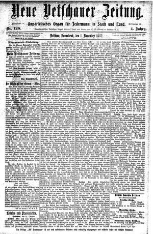 Neue Vetschauer Zeitung on Nov 1, 1902