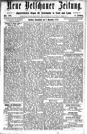Neue Vetschauer Zeitung vom 08.11.1902