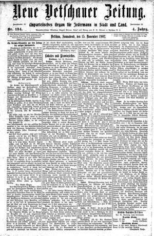 Neue Vetschauer Zeitung vom 15.11.1902