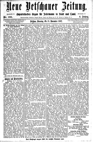 Neue Vetschauer Zeitung vom 18.11.1902