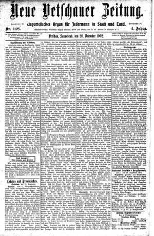 Neue Vetschauer Zeitung vom 20.12.1902