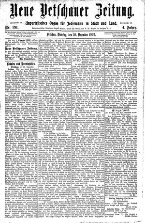 Neue Vetschauer Zeitung on Dec 30, 1902