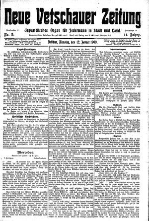 Neue Vetschauer Zeitung vom 12.01.1909