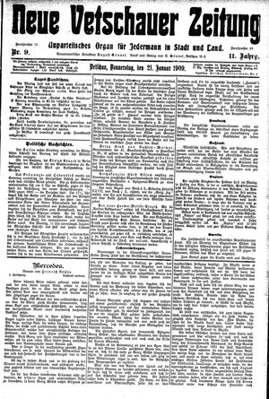 Neue Vetschauer Zeitung vom 21.01.1909