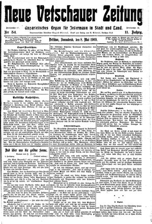Neue Vetschauer Zeitung vom 08.05.1909