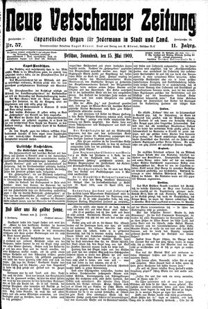Neue Vetschauer Zeitung vom 15.05.1909