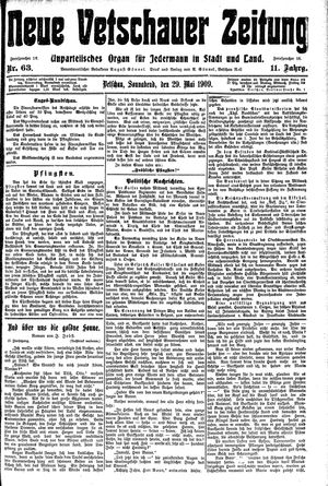 Neue Vetschauer Zeitung vom 29.05.1909