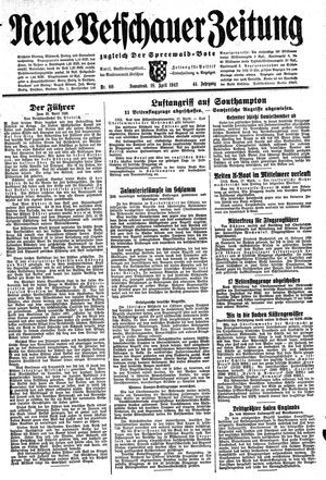 Neue Vetschauer Zeitung vom 18.04.1942