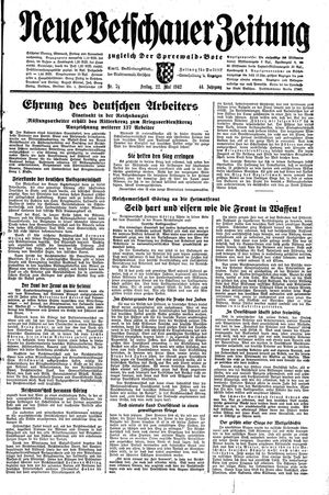 Neue Vetschauer Zeitung vom 22.05.1942