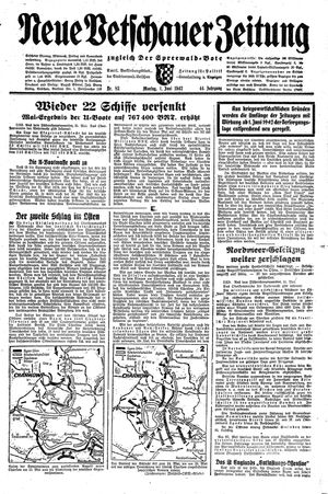 Neue Vetschauer Zeitung on Jun 1, 1942