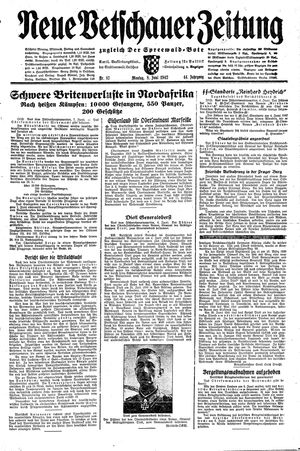 Neue Vetschauer Zeitung vom 08.06.1942